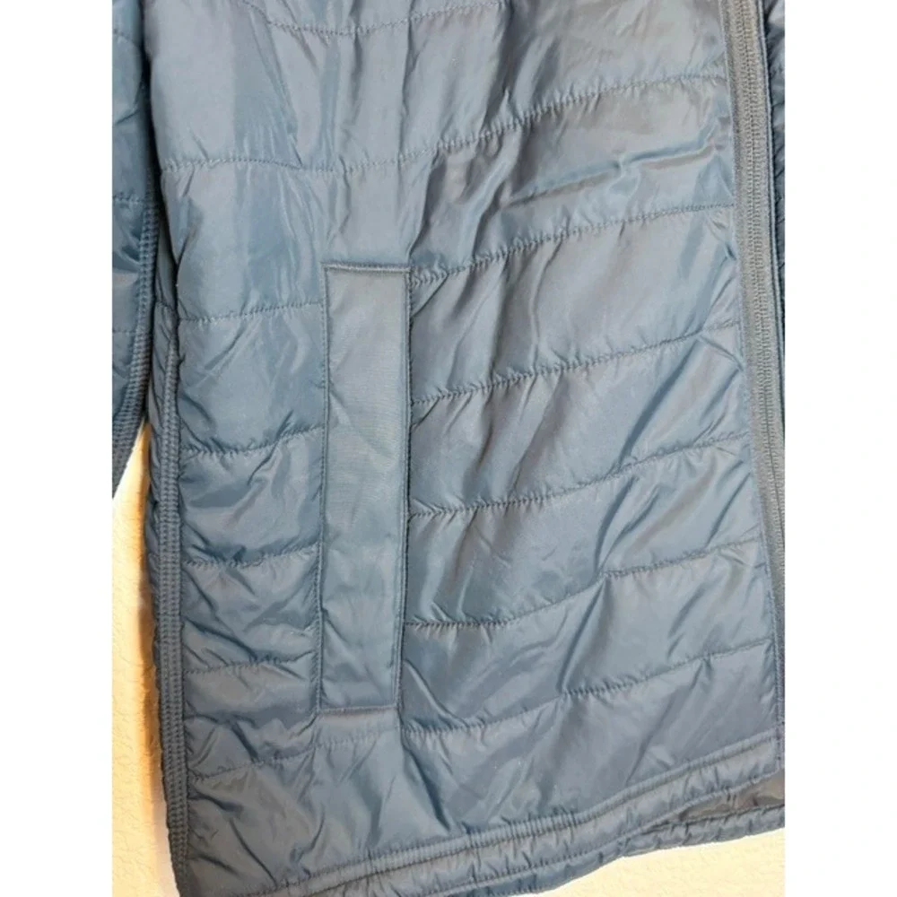 Carhartt Gilliam Quilted Jacket Navy Blue Relaxed Fit 104314 Logo Womens Large L - Picture 6 of 11
